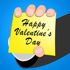 Image showing Happy Valentines Day Represents Find Love 3d Illustration
