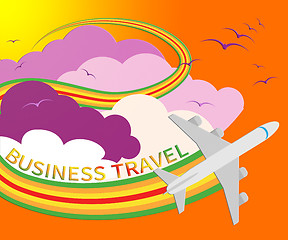 Image showing Business Travel Means Corporate Tours 3d Illustration