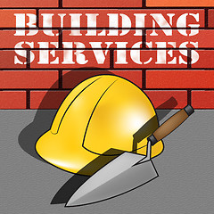 Image showing Building Services Represents Construction Work 3d Illustration