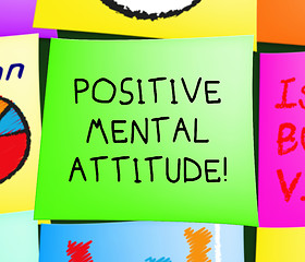 Image showing Positive Mental Attitude Displays Optimism 3d Illustration