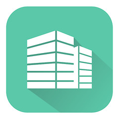 Image showing Office Building Icon Shows City 3d illustration