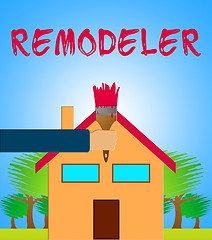 Image showing Home Remodeler Means House Remodeling 3d Illustration