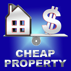 Image showing Cheap Property Means Real Estate 3d Rendering