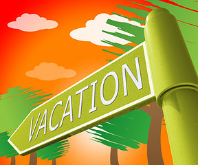 Image showing Vacation Travel Representing Holiday Journey 3d Illustration