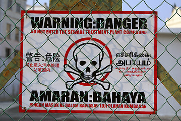 Image showing Danger