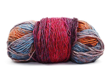 Image showing ball of varicoloured wool