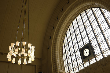 Image showing clock at the central station in Helsinki