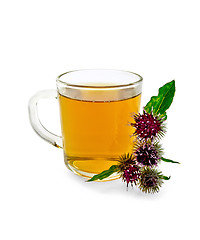Image showing Tea herbal with burdock in mug
