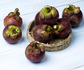 Image showing Arrangement of Fresh Mangosteen