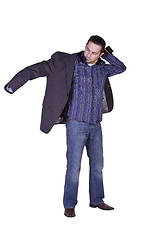 Image showing Casual Man Dressing Up