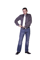 Image showing Casual Man Dressing Up