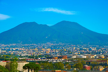 Image showing Close-up of Vesuvius mountain. Italy