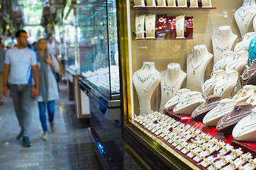 Image showing Luxury jewelry shop. Tehran market