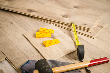 Image showing Carpenter\'s floor equipment