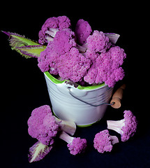 Image showing Fresh Purple Cauliflower