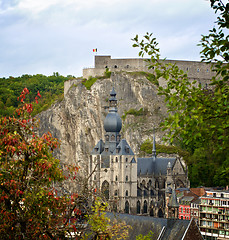 Image showing Dinant Citadel in Autumn