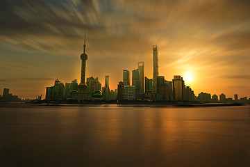 Image showing Oriental pearl tower, Shanghai world financial center jinmao tow