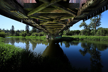 Image showing Under Bridge in Rural in Palouse Washington 