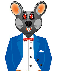 Image showing Mouse in suit