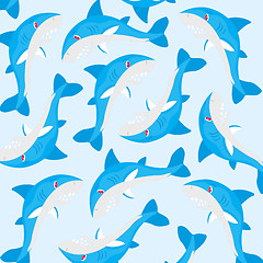 Image showing Fish Pattern shark