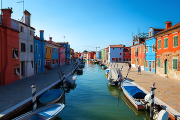 Image showing Boats in Burano