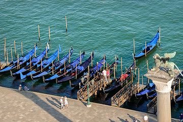 Image showing Gondolas and Giorgio