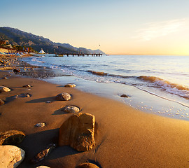 Image showing Picturesque Mediterranean seascape in Turkey