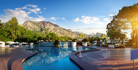 Image showing Outdoor swimming pool