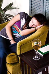 Image showing Cute Teen Girl Sleeping