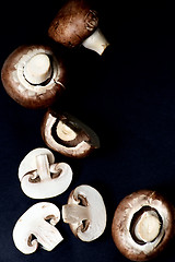 Image showing Raw Portobello Mushrooms