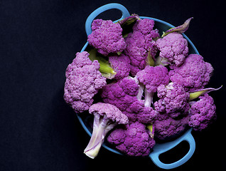 Image showing Fresh Purple Cauliflower