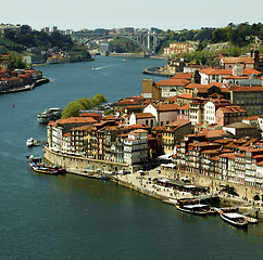 Image showing Cityscape of Old Town Porto