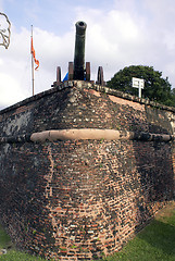 Image showing Gun and fort