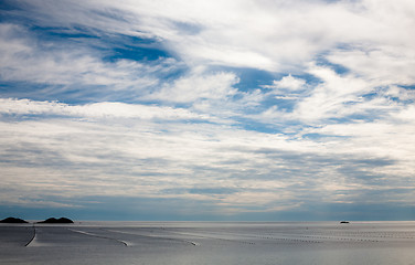 Image showing nets in open sea