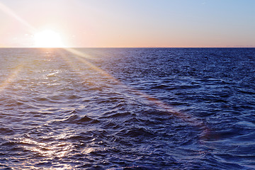 Image showing Windy blue sea