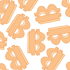 Image showing Currency bitcoin symbol