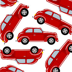 Image showing Red car pattern