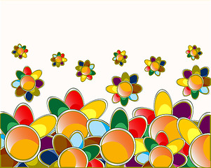 Image showing Flower decorative background