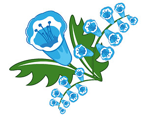 Image showing Beautiful blue flower