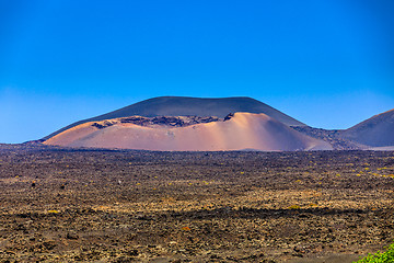 Image showing Beautiful colors in the volcanic landscape of Lanzarote.