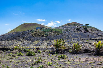 Image showing People live in the strangest places in Lanzarote.