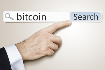 Image showing web search for bitcoin