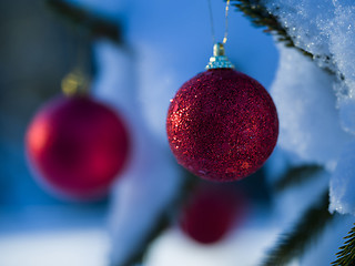 Image showing christmas tree ball decoration