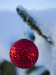 Image showing christmas tree ball decoration