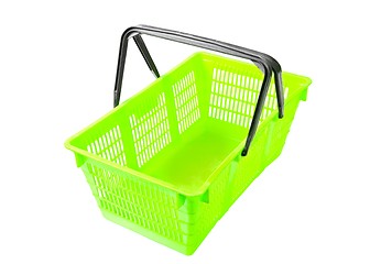 Image showing Shopping basket on white