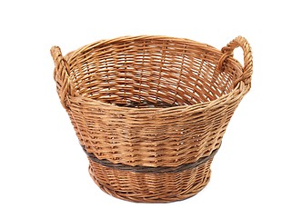 Image showing Simple basket on white