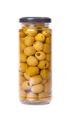 Image showing Olives in a jar