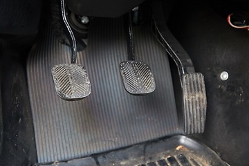 Image showing Pedals of a car