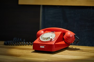 Image showing Vintage Red Phone