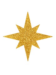 Image showing Christmas star on white